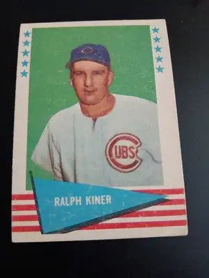 1961 Fleer Baseball Greats - Ralph Kiner #50. EX - EX+ - Baseball Card Single