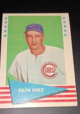 1961 Fleer Baseball Greats - Ralph Kiner #50. EX - EX+ - Baseball Card Single