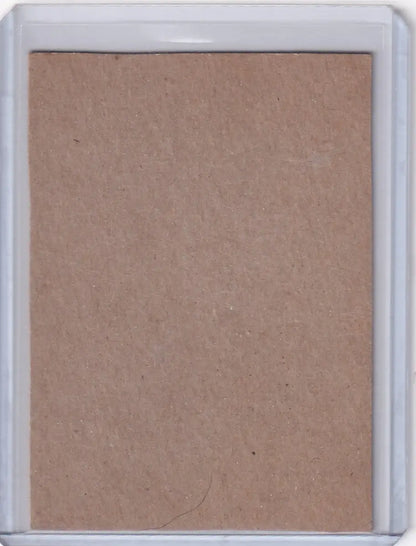 Blank brown cardboard backing in clear plastic sleeve for 1961 Post Baseball Tommy Davis box