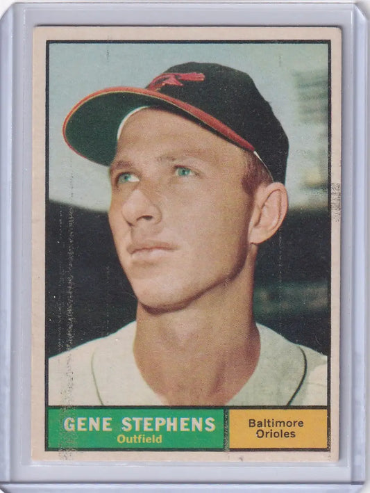 Gene Stephens Baltimore Orioles 1961 Topps #102 baseball card collectible image