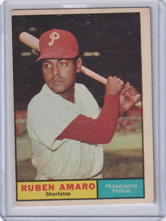 1961 Topps #103 Ruben Amaro - Philadelphia Phillies - Baseball Card Single