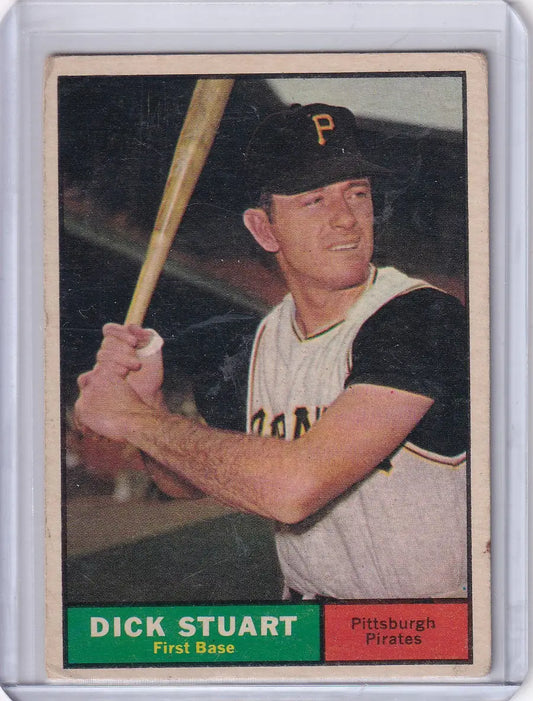 1961 Topps #126 Dick Stuart - Pittsburgh Pirates - Baseball Card Single