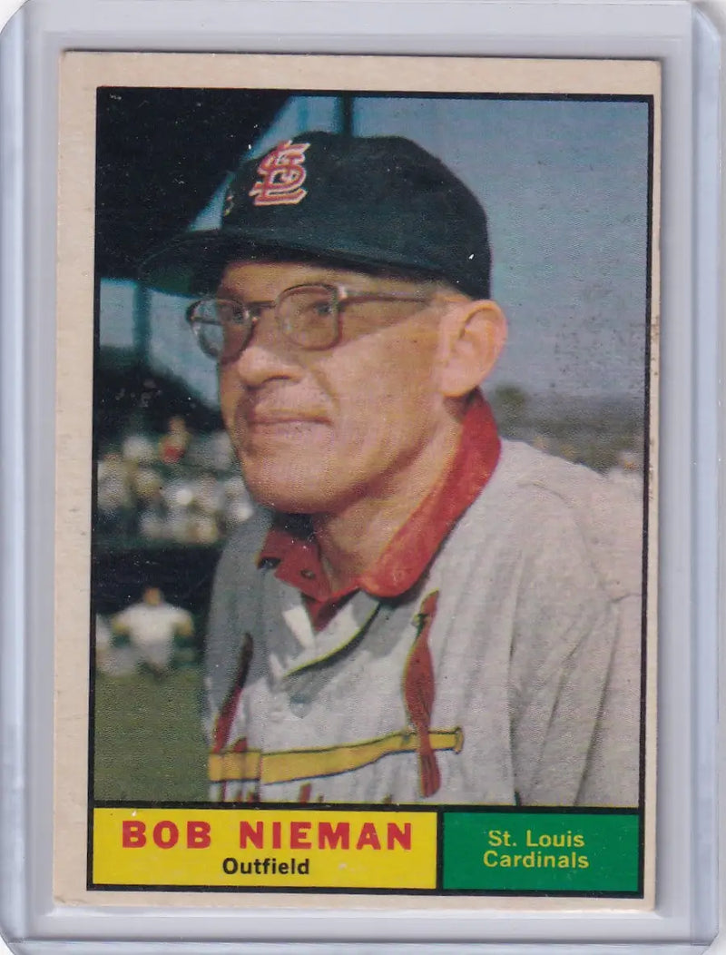 1961 Topps #178 Bob Nieman - St. Louis Cardinals