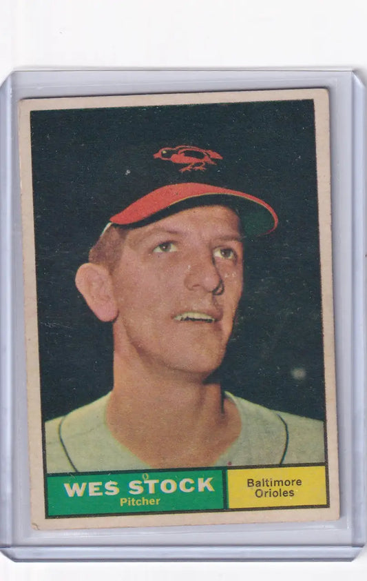 1961 Topps #26 Wes Stock - Baltimore Orioles - Baseball Card Single