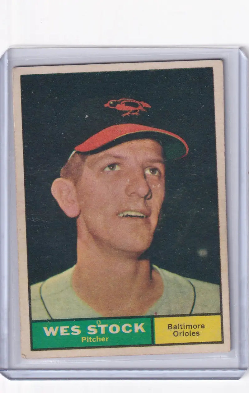 1961 Topps #26 Wes Stock - Baltimore Orioles