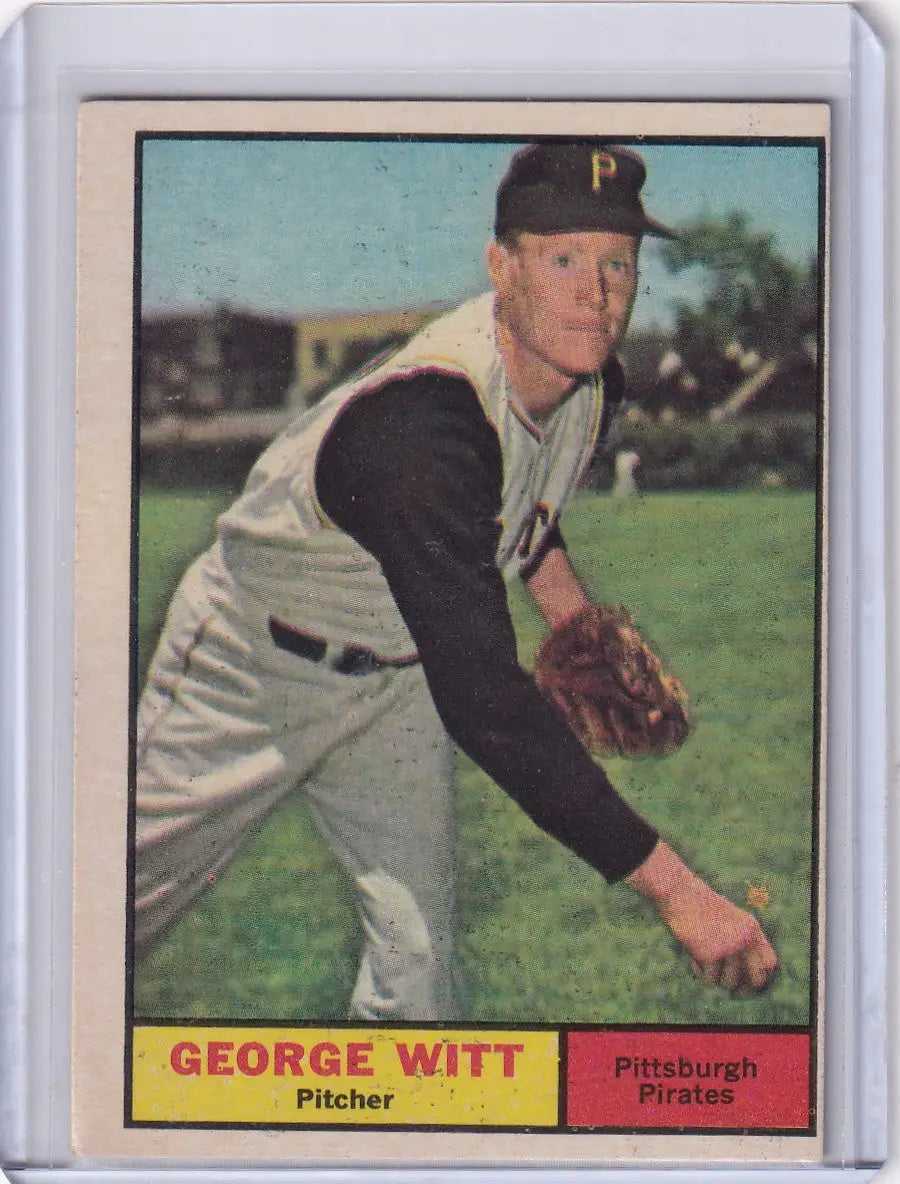 1961 Topps #286 George Witt - Pittsburgh Pirates