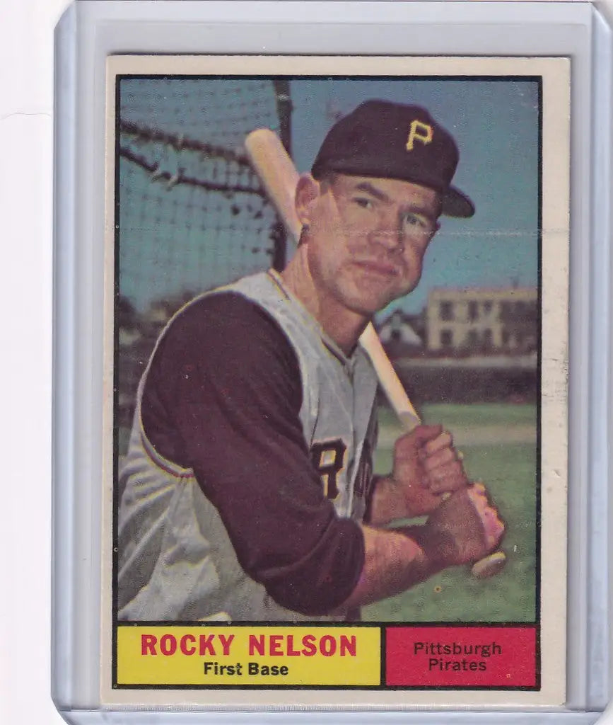 1961 Topps #304 Rocky Nelson - Pittsburgh Pirates