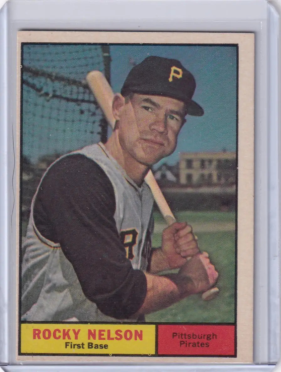 1961 Topps #304 Rocky Nelson - Pittsburgh Pirates