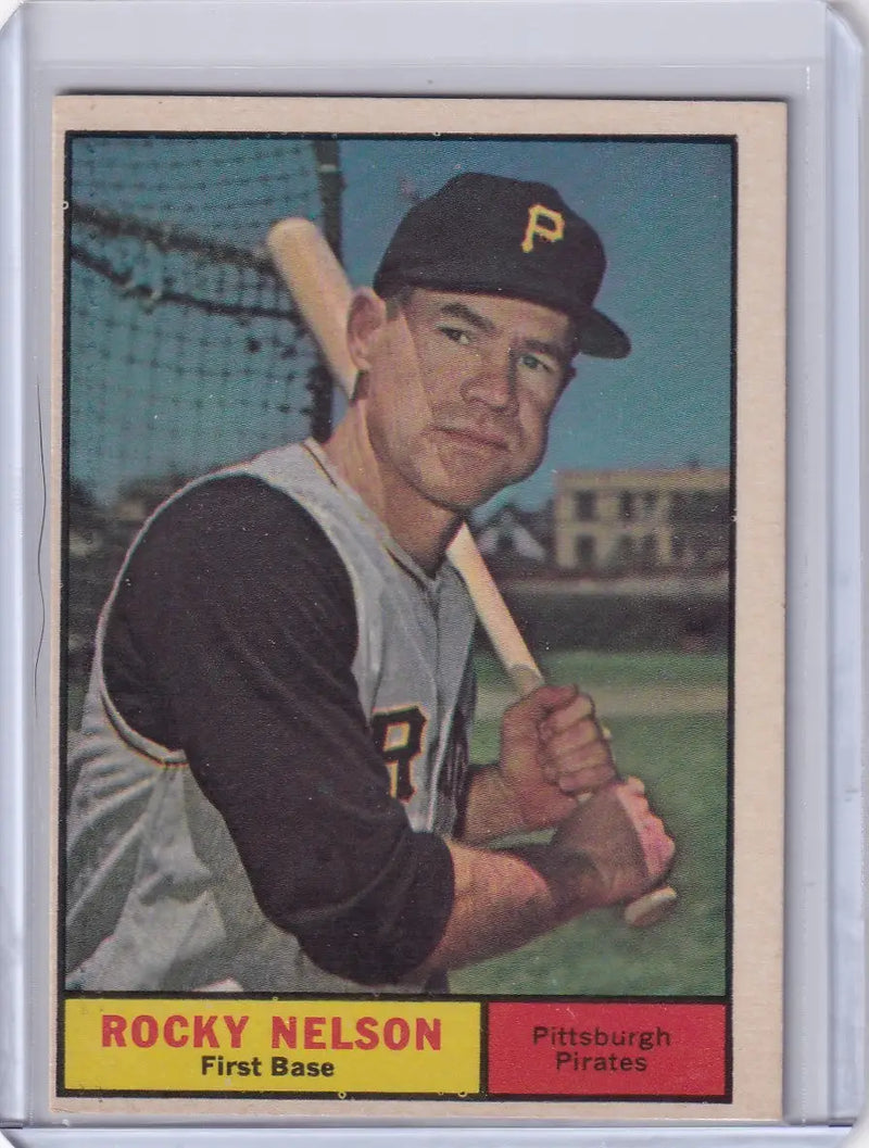 1961 Topps #304 Rocky Nelson - Pittsburgh Pirates