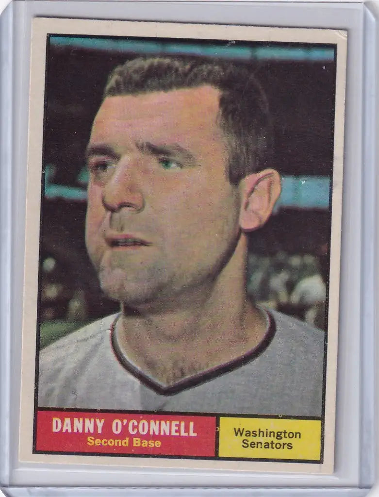 1961 Topps #318 Danny O’Connell - Washington Senators