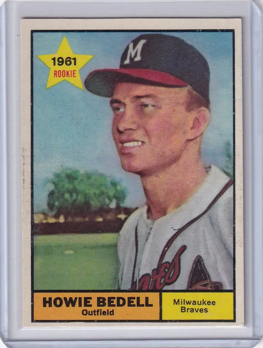 1961 Topps #353 Howie Bedell - Milwaukee Braves - Baseball Card Single