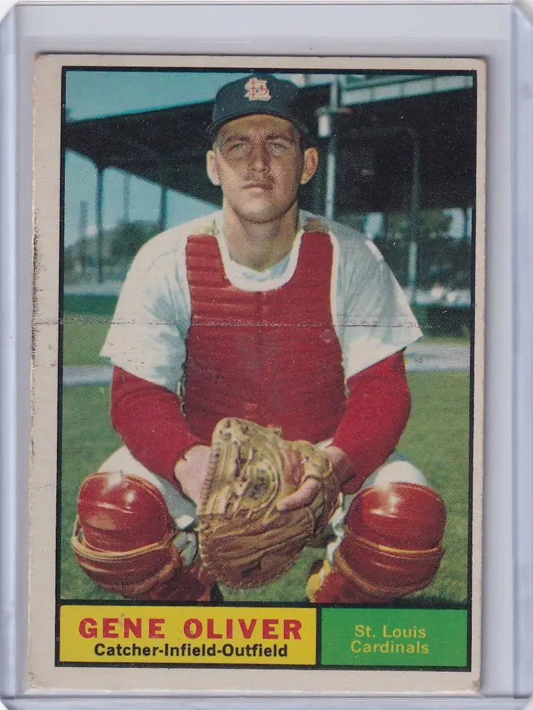 1961 Topps #487 Gene Oliver - St. Louis Cardinals