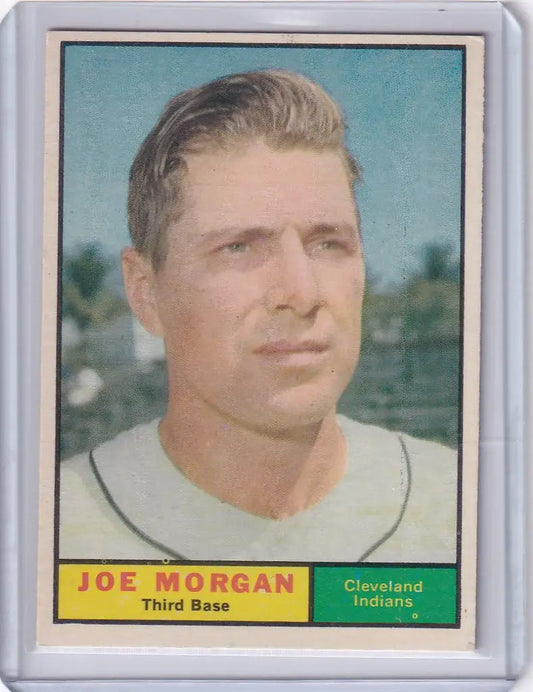 1961 Topps #511 Joe Morgan baseball card featuring the Cleveland Indians team