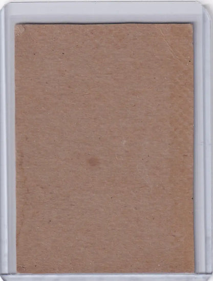 Blank unprinted baseball card in protective sleeve for 1962 Post 173b Roberto Clemente