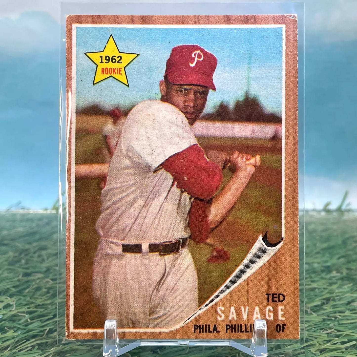 1962 Topps #104 Ted Savage Rookie (RC) - Baseball Card Single