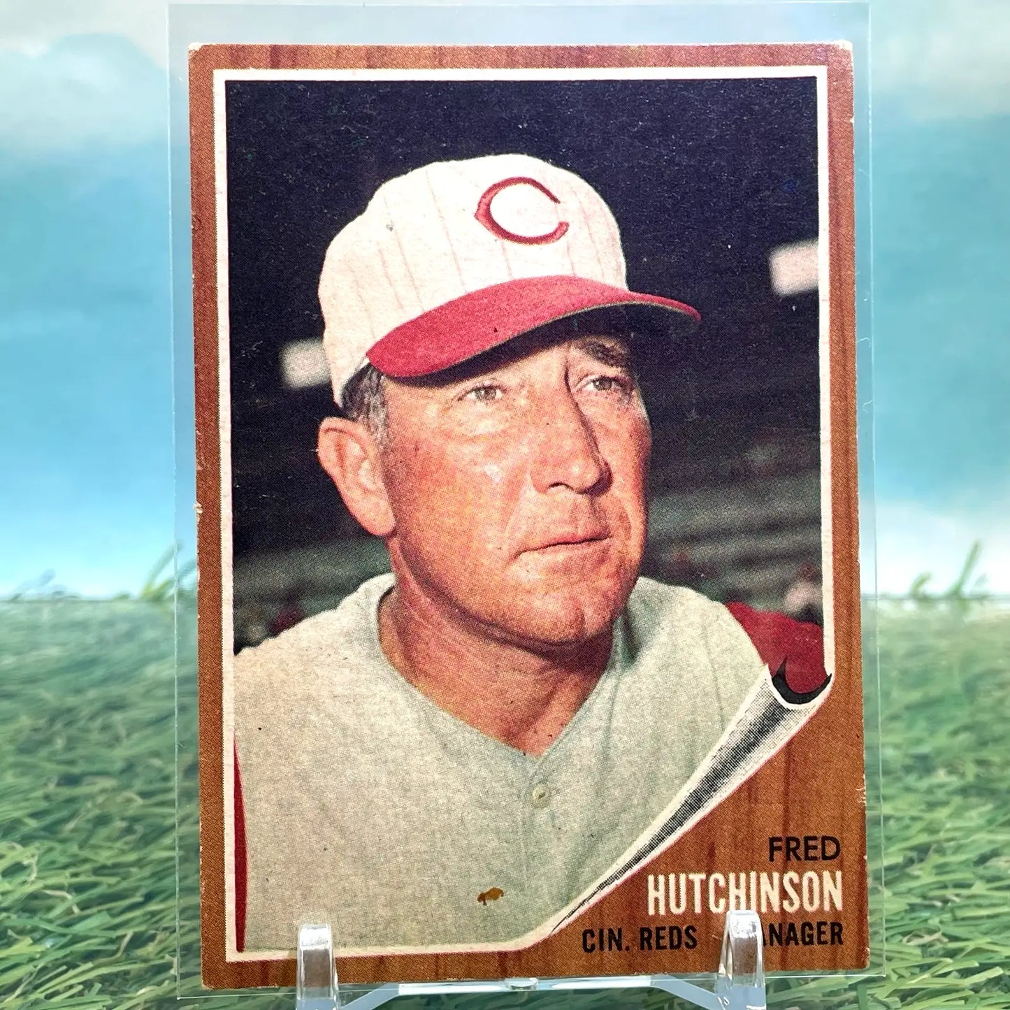 1962 Topps #172 Fred Hutchinson Cincinnati Reds - Baseball Card Single