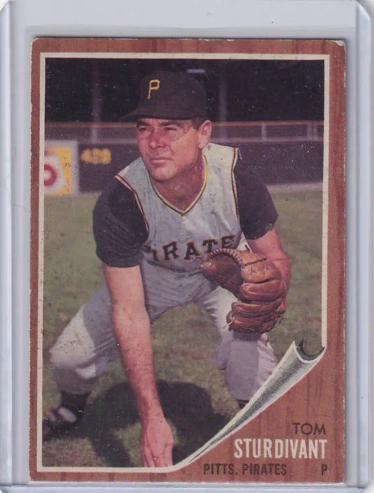 1962 Topps #179 Tom Sturdivant - Pittsburgh Pirates - Baseball Card Single