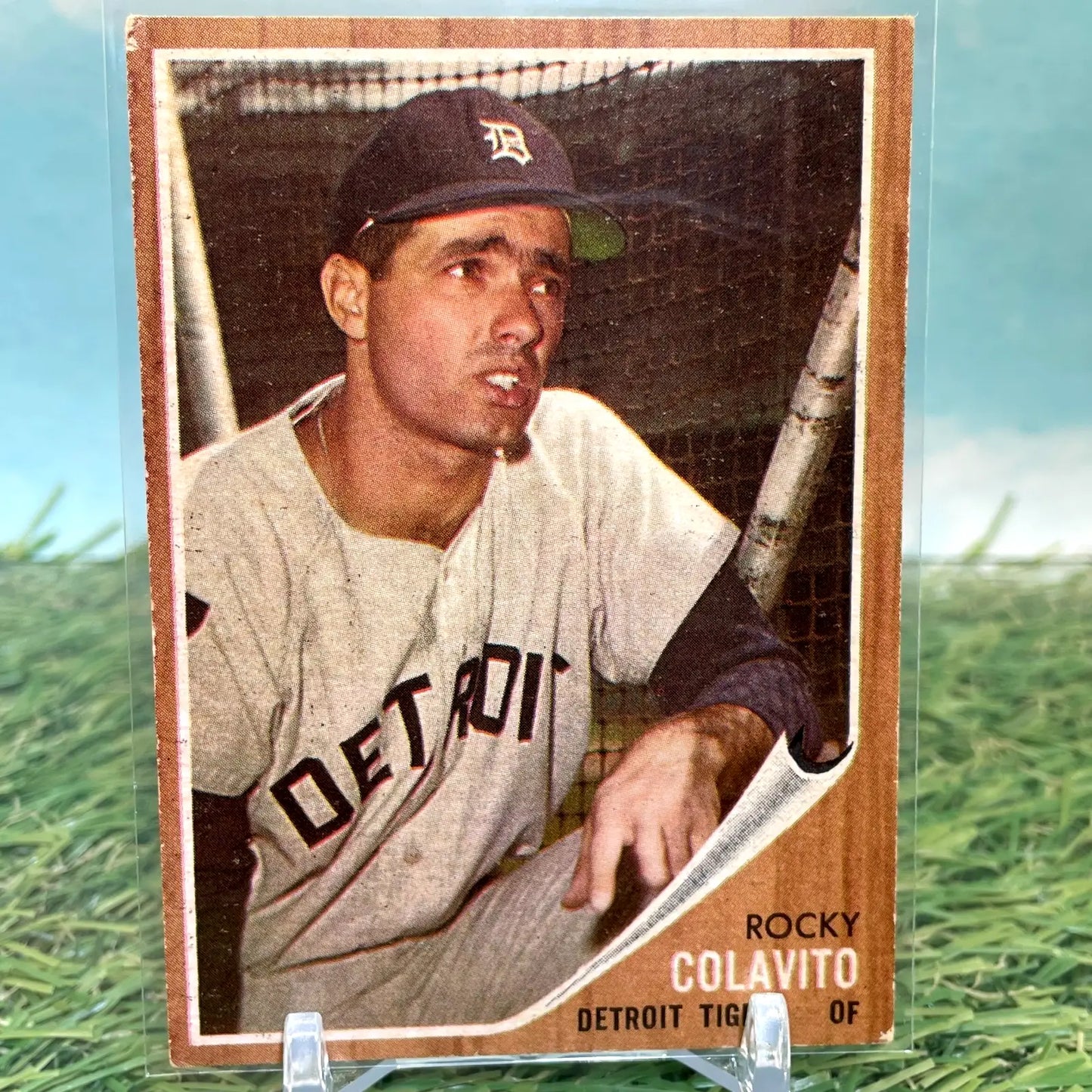 1962 Topps #20 Rocky Colavito Detroit Tigers - Baseball Card Single