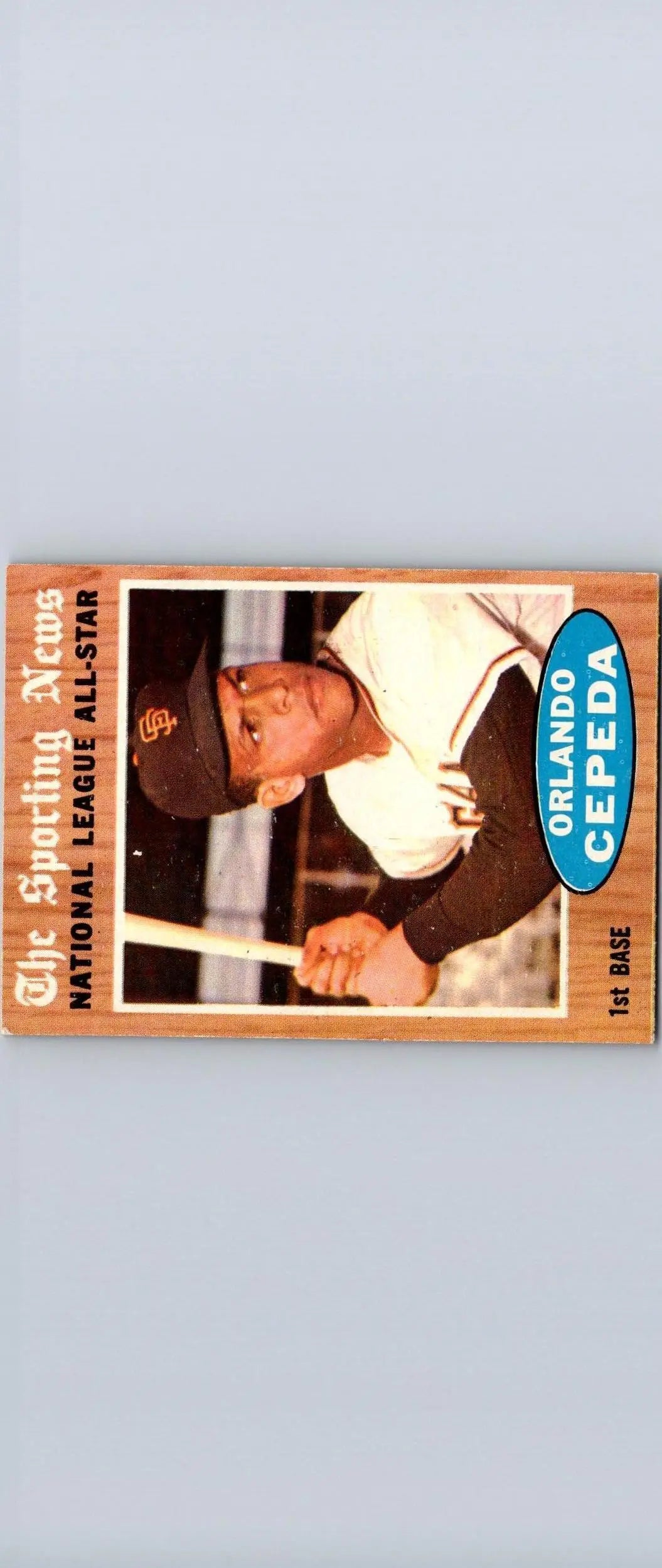 Orlando Cepeda baseball card from 1962 Topps #390, a valuable trading card collectible