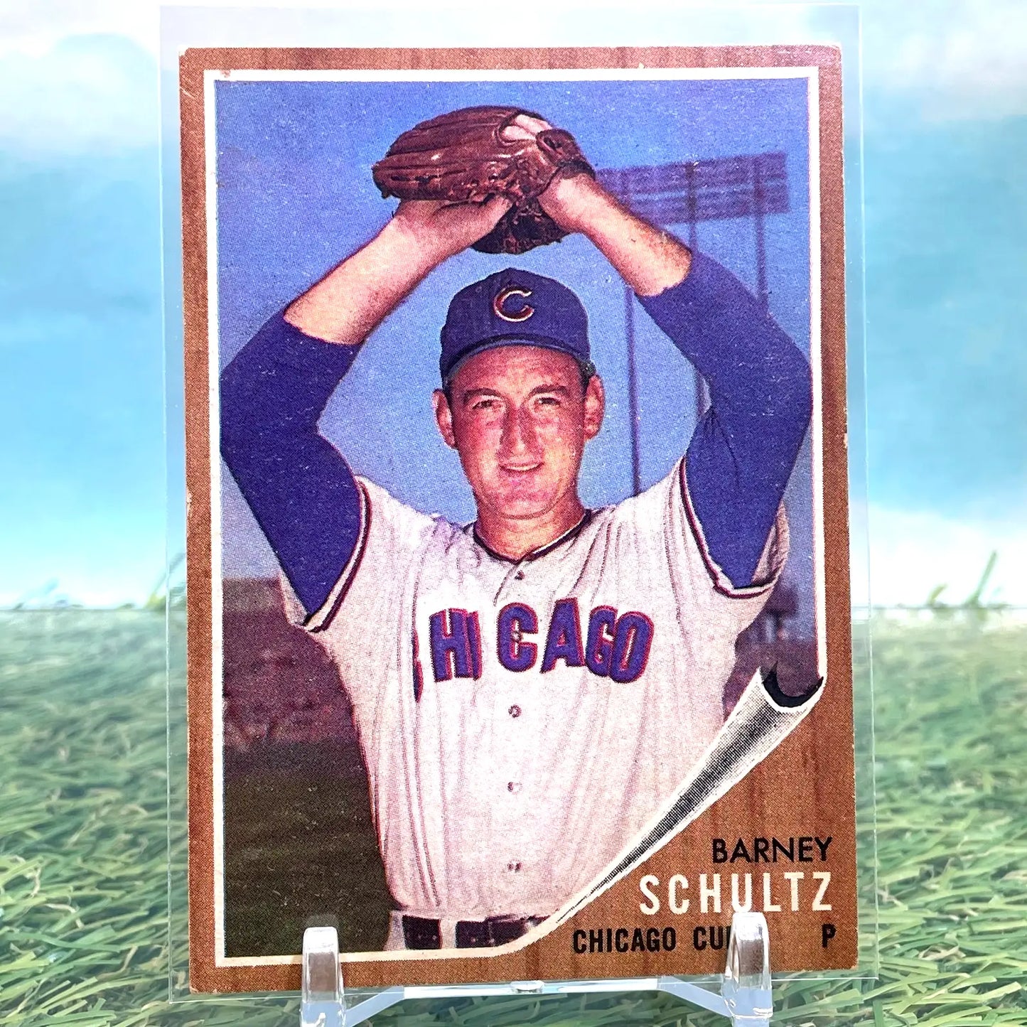 1962 Topps #89 Barney Schultz Chicago Cubs FREE SHIPPING - Baseball Card Single
