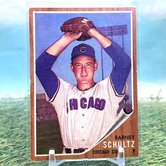 1962 Topps #89 Barney Schultz Chicago Cubs FREE SHIPPING - Baseball Card Single