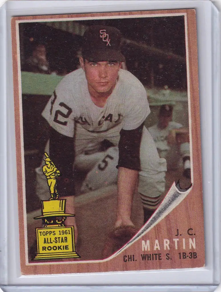 1961 White Sox player JC Martin baseball card with jersey number 12 from Topps
