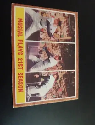 1962 Topps - Action Card Stan Musial #317. SL Cardinals. EX - Baseball Card Single
