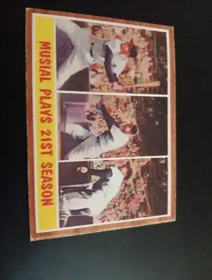 1962 Topps - Action Card Stan Musial #317. SL Cardinals. EX - Baseball Card Single