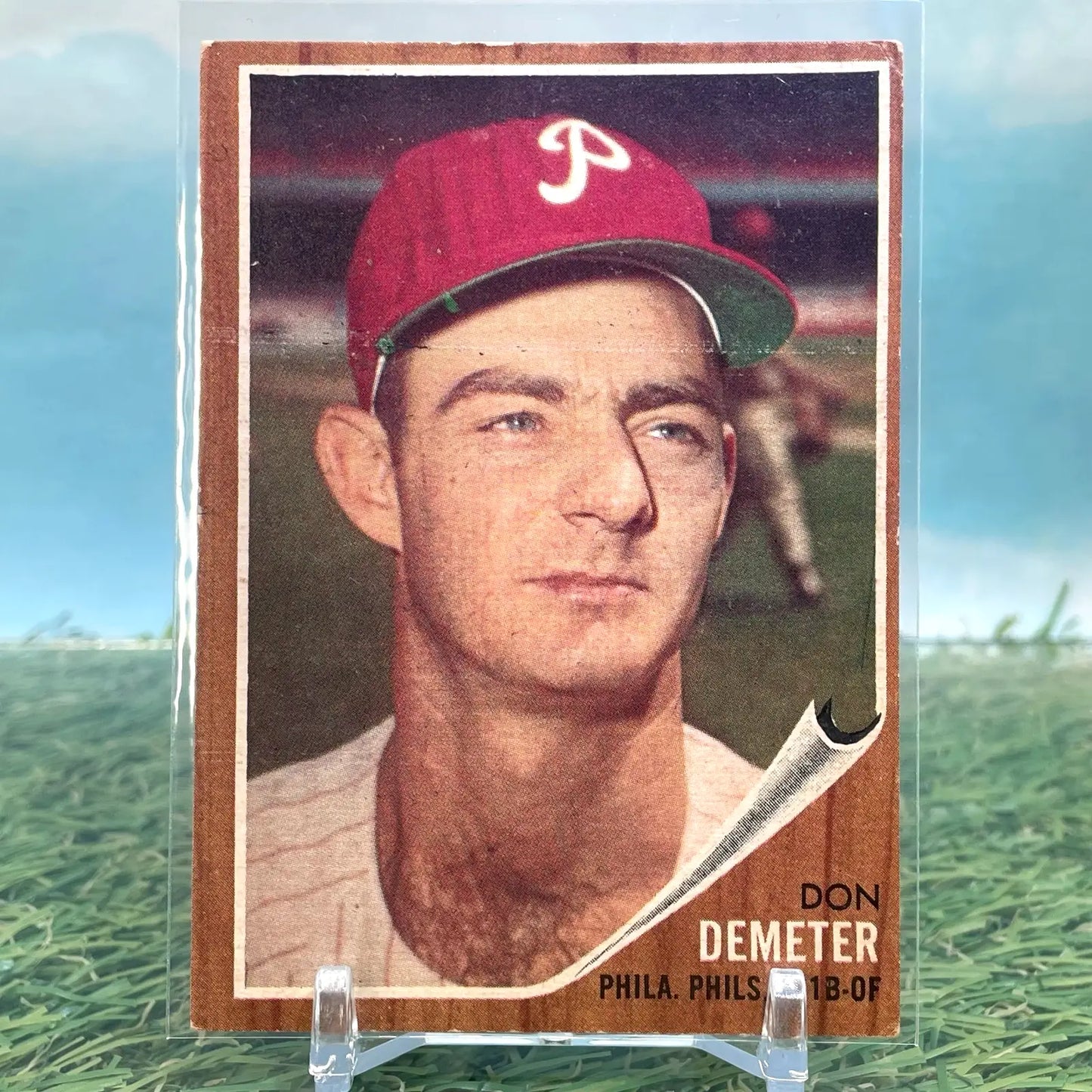 1962 Topps Card Baseball Don Demeter Philadelphia Phillies #146 - Baseball Card Single
