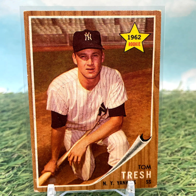 1962 Topps TOM TRESH ROOKIE New York Yankees #31 VG Condition! (5) - Baseball Card Single