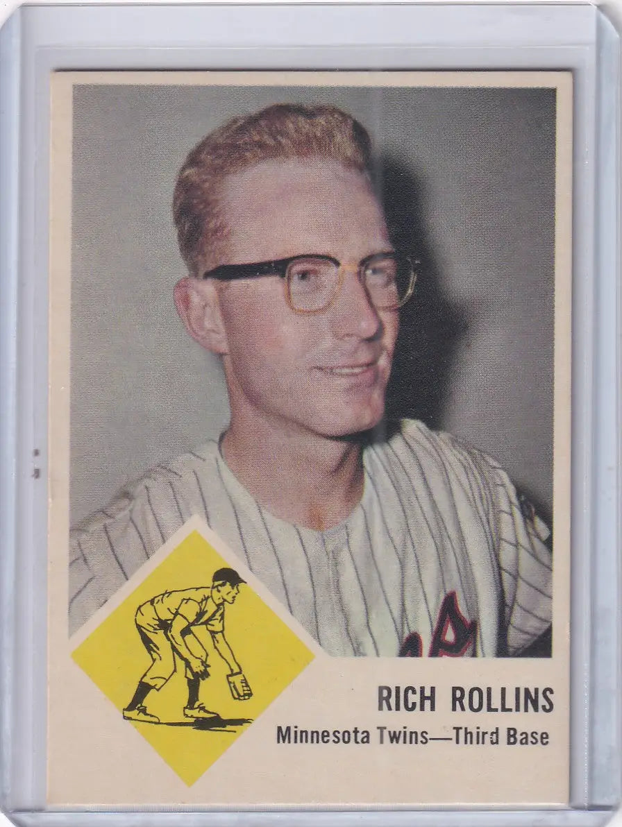 1963 Fleer #24 Rich Rollins - Minnesota Twins - Baseball Card Single
