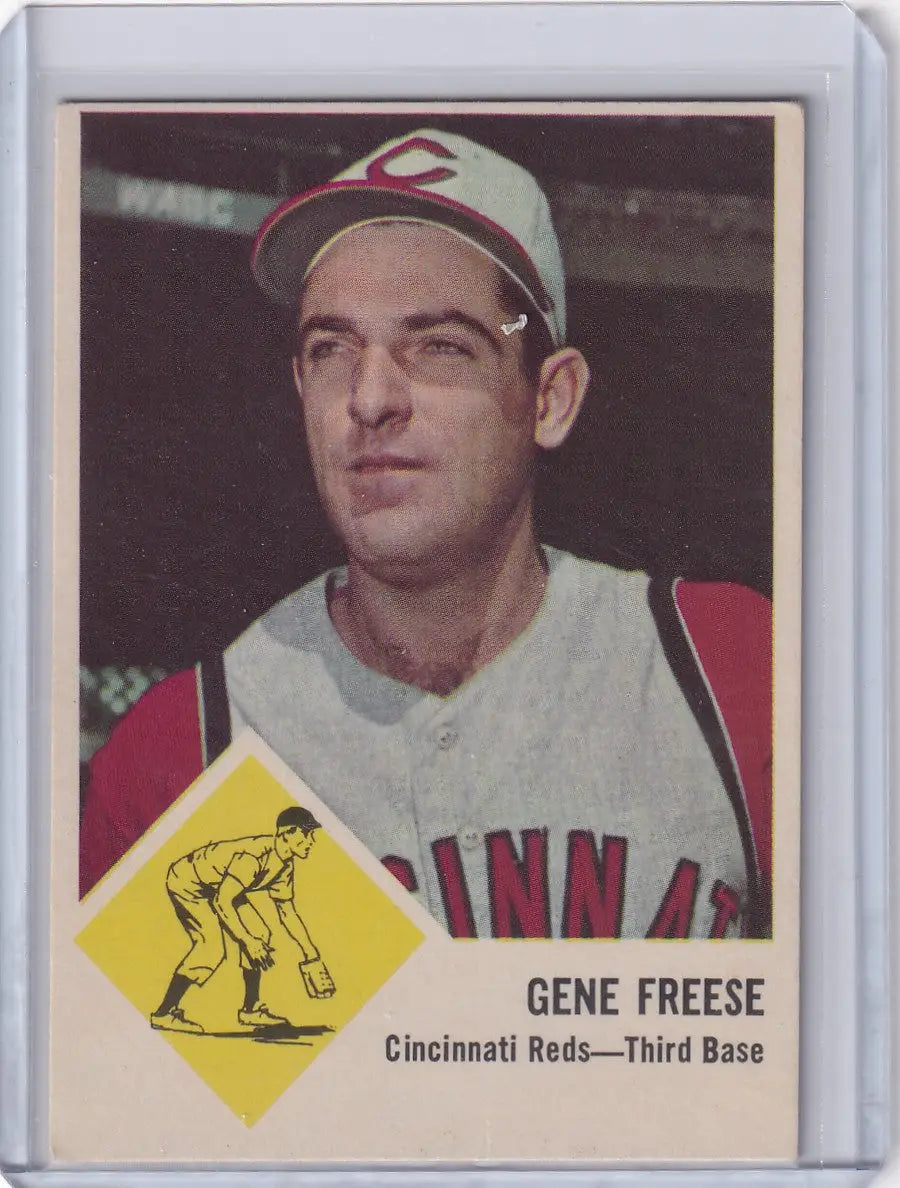 1963 Fleer #33 Gene Freese - Cincinnati Reds - Baseball Card Single