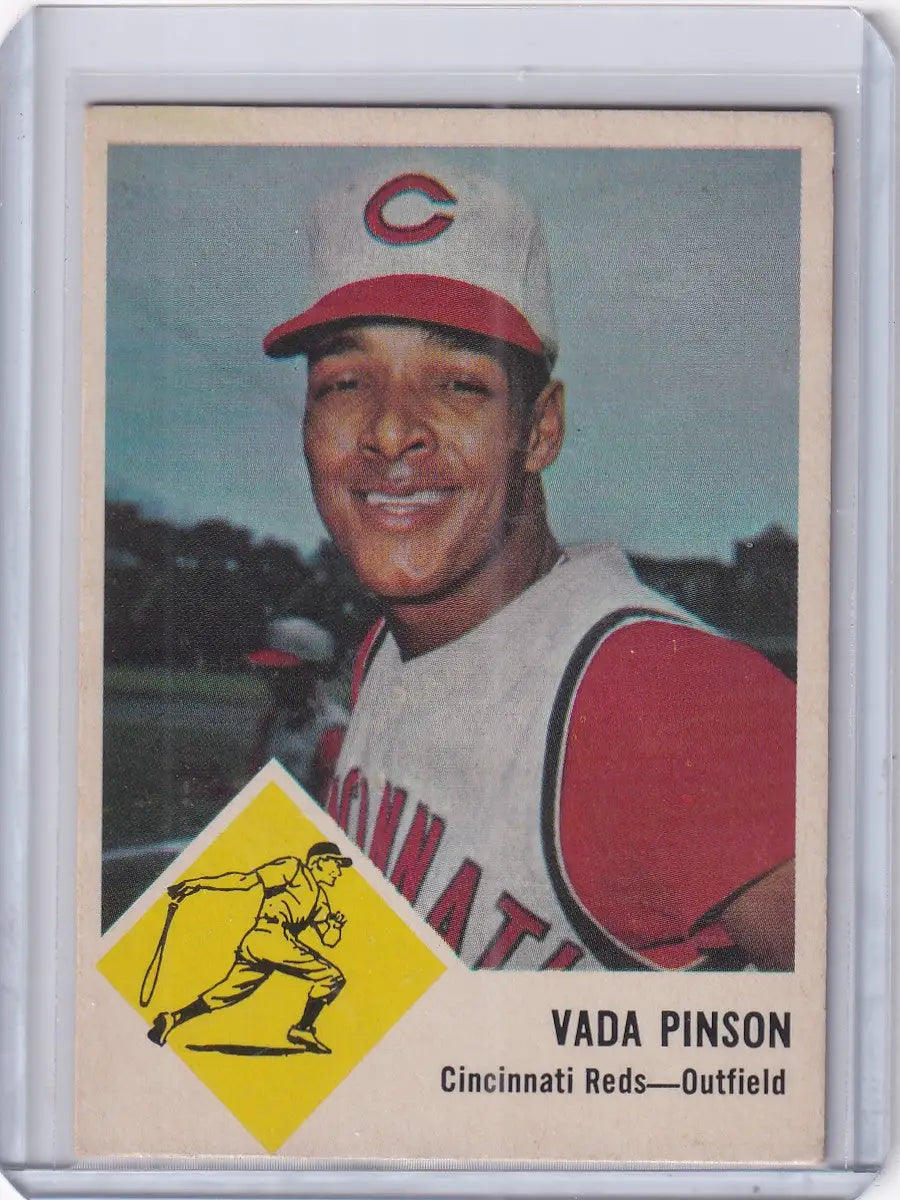 1963 Fleer #34 Vada Pinson - Cincinnati Reds