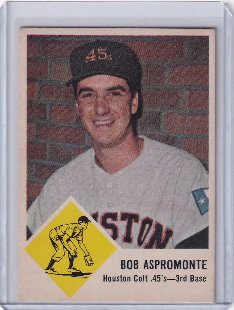 1963 Fleer #37 Bob Aspromonte - Houston Colt.45’s - Baseball Card Single