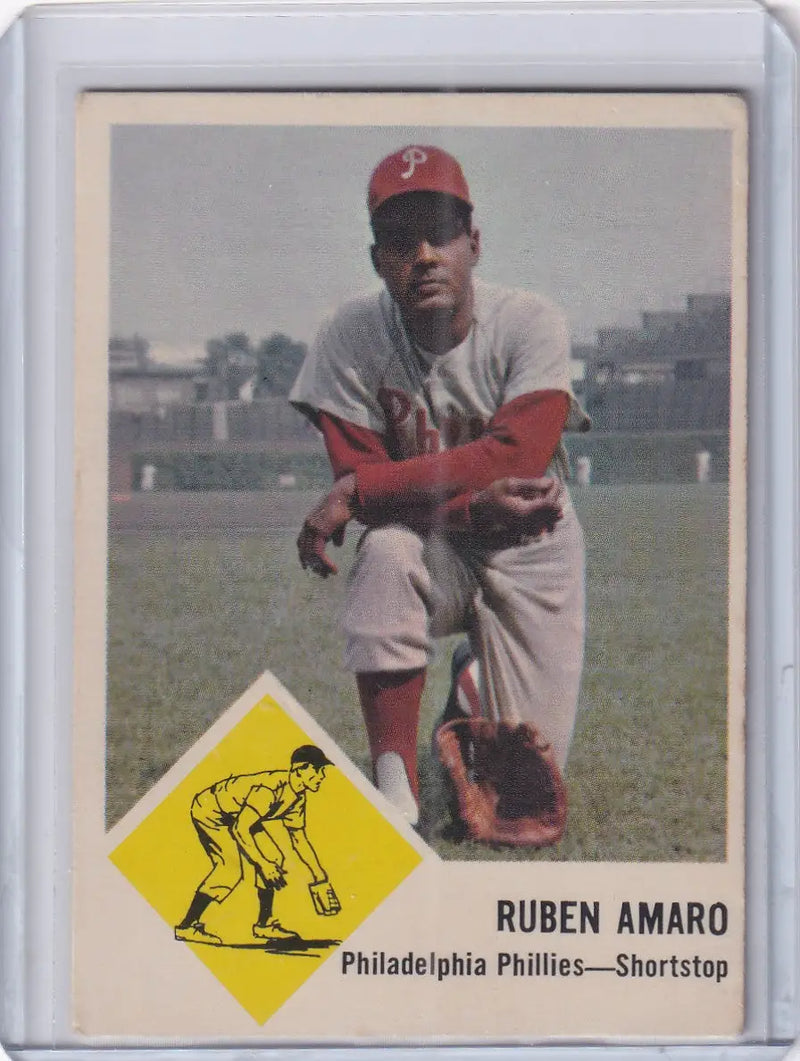 1963 Fleer #50 Ruben Amaro - Philadelphia Phillies - Baseball Card Single