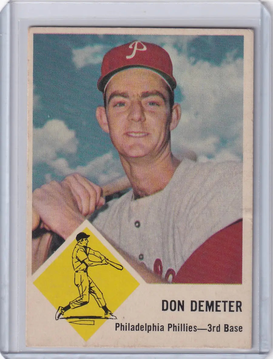 1963 Fleer #53 Don Demeter - Philadelphia Phillies - Baseball Card Single