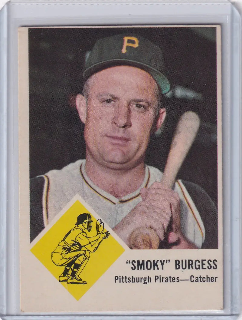 1963 Fleer #55 Smoky Burgess - Pittsburgh Pirates - Baseball Card Single