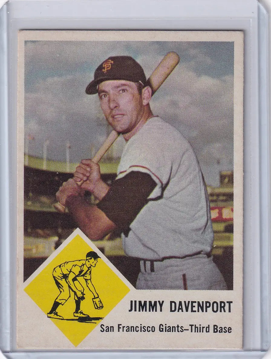 1963 Fleer #65 Jim Davenport - San Francisco Giants - Baseball Card Single