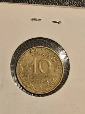 1963 France 10 Centimes Coin - Collectible French Currency - Coins & Currency