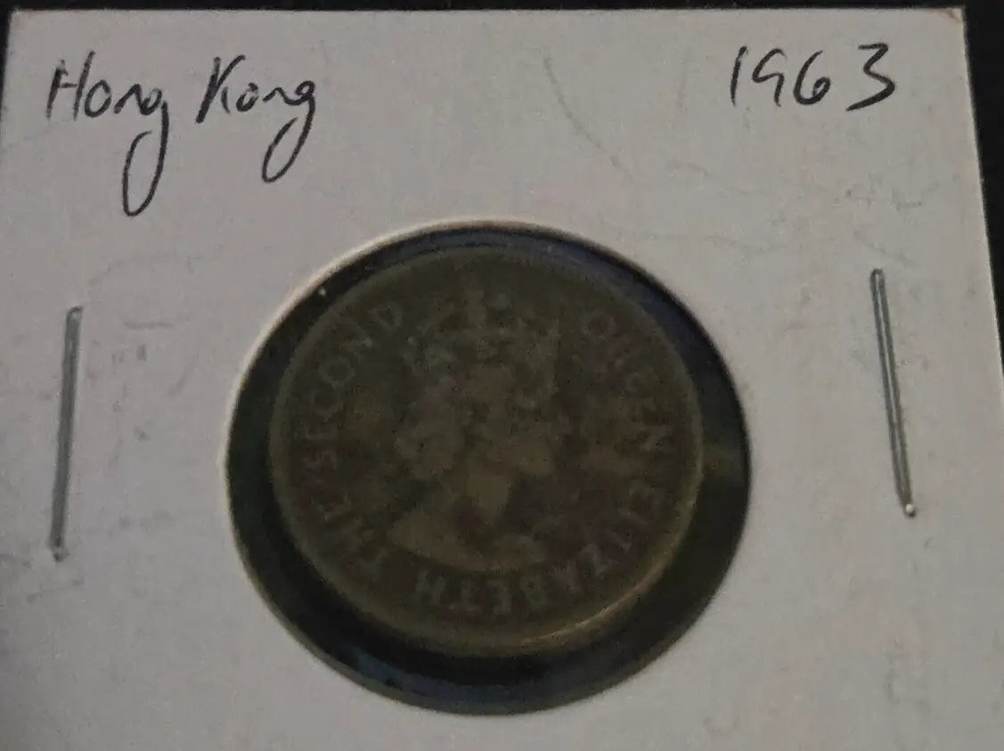 Hong Kong 1963 cents coin displayed on the 1963 Hong Kong 10 cents product