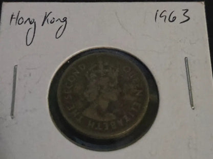 Hong Kong 1963 cents coin displayed on the 1963 Hong Kong 10 cents product