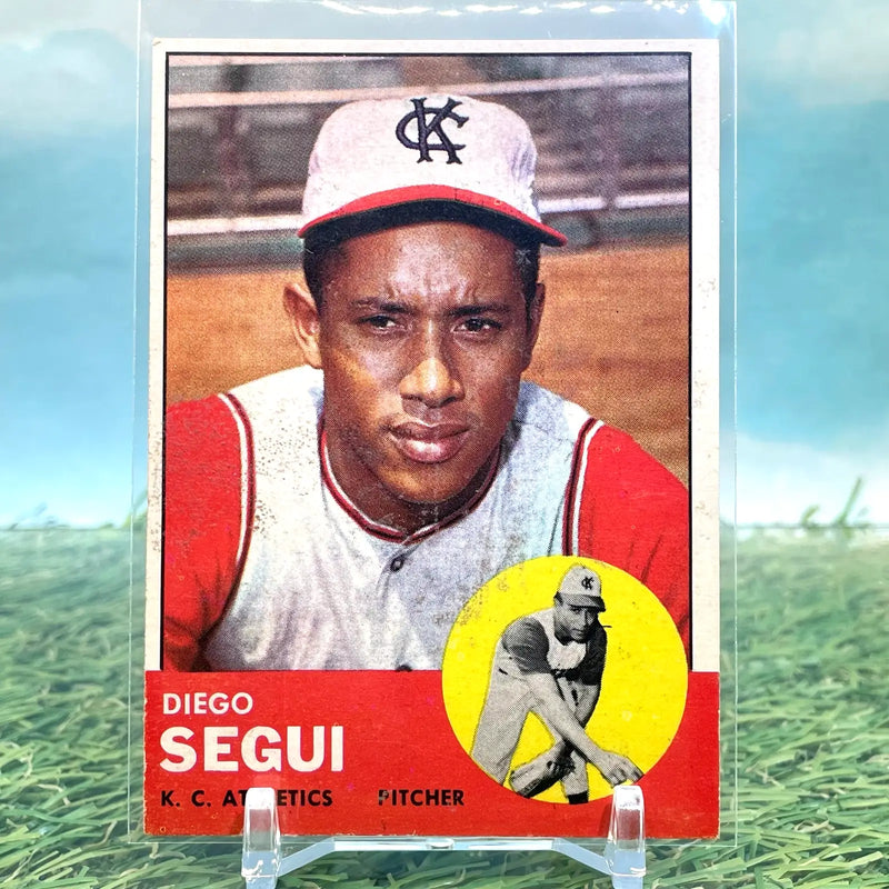 1963 Topps #157 Diego Segui KC Athletics FREE SHIPPING - Baseball Card Single