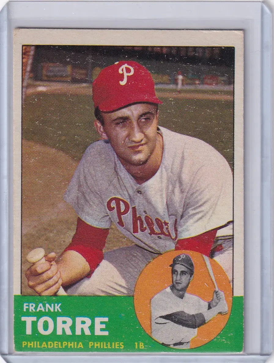1963 Topps 161 Frank Torre - Philadelphia Phillies
