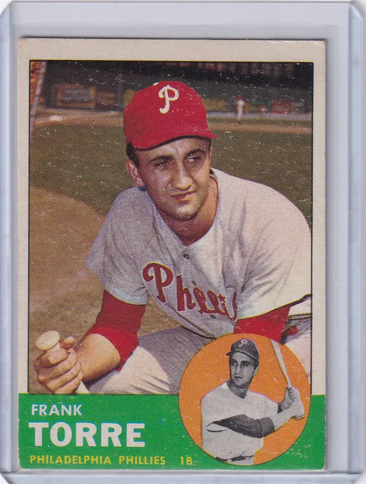 1963 Topps 161 Frank Torre - Philadelphia Phillies - Baseball Card Single