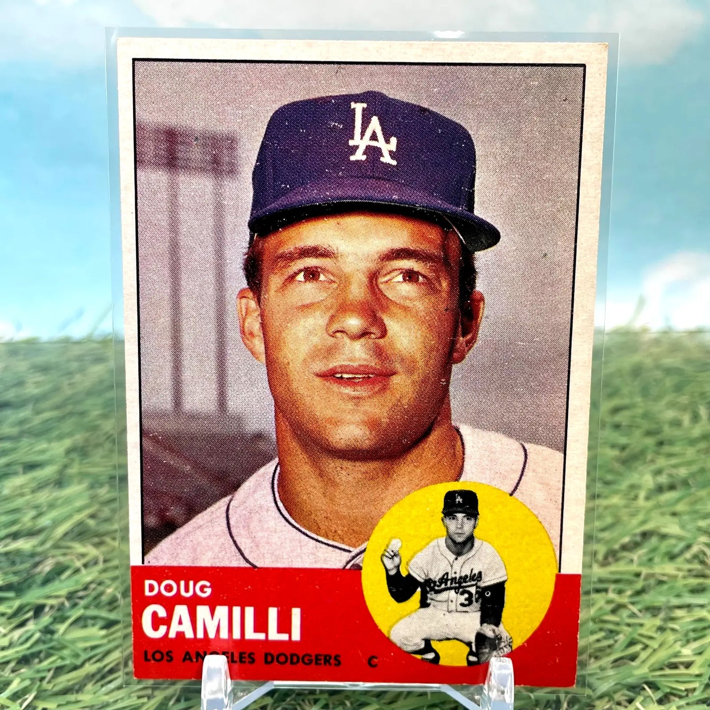 1963 Topps #196 Doug Camilli Los Angeles Dodgers EX - Baseball Card Single