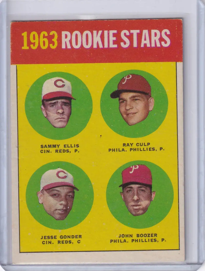 1963 Topps 29 1963 Rookie Stars - Ellis / Culp / Gonder / Boozer RC