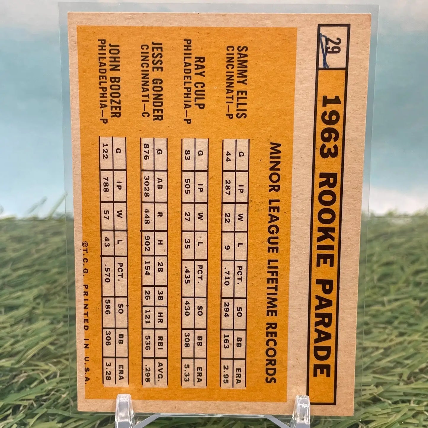 1963 Topps #29 1963 Rookie Stars Ellis / Culp / Gonder / Boozer RC (B) - Baseball Card Single