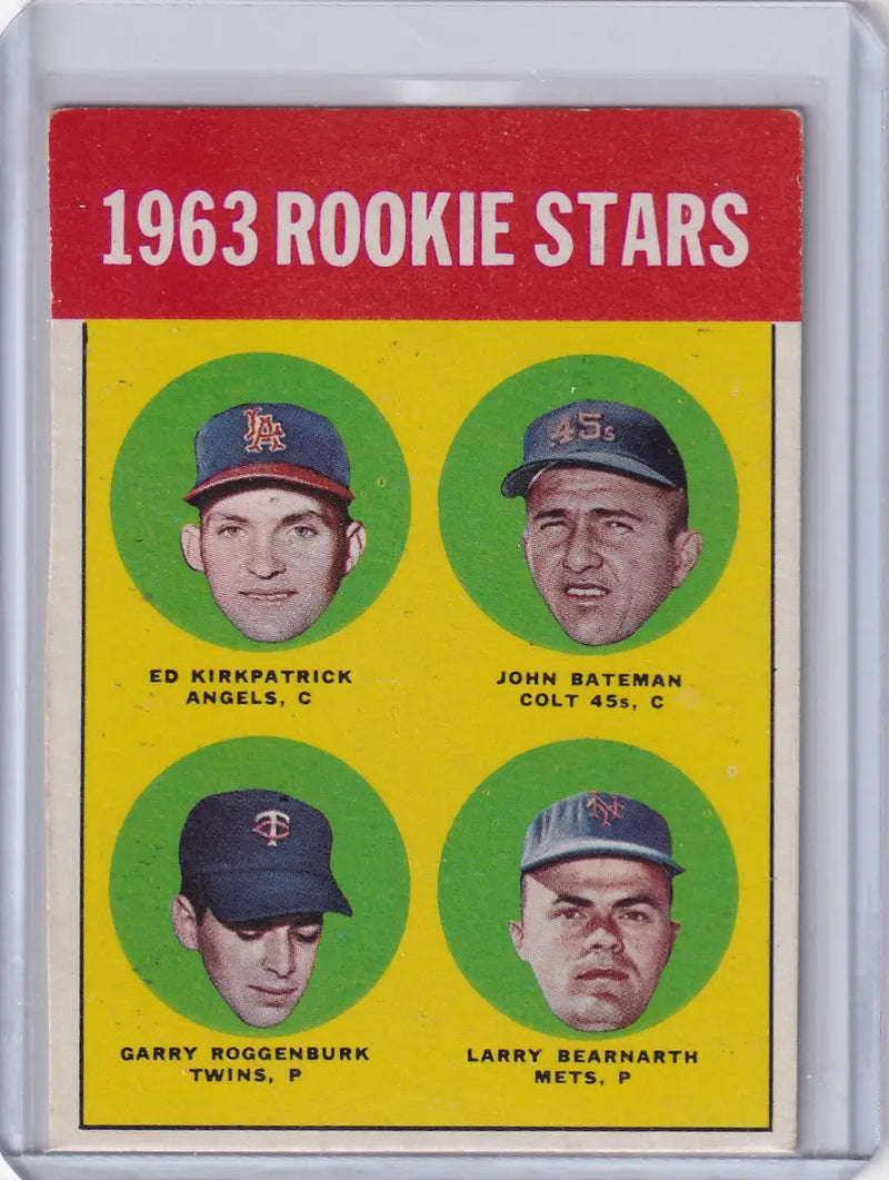 1963 Topps 386 1963 Rookie Stars - Kirkpatrick / Bateman / Roggenburk/ Bearnarth