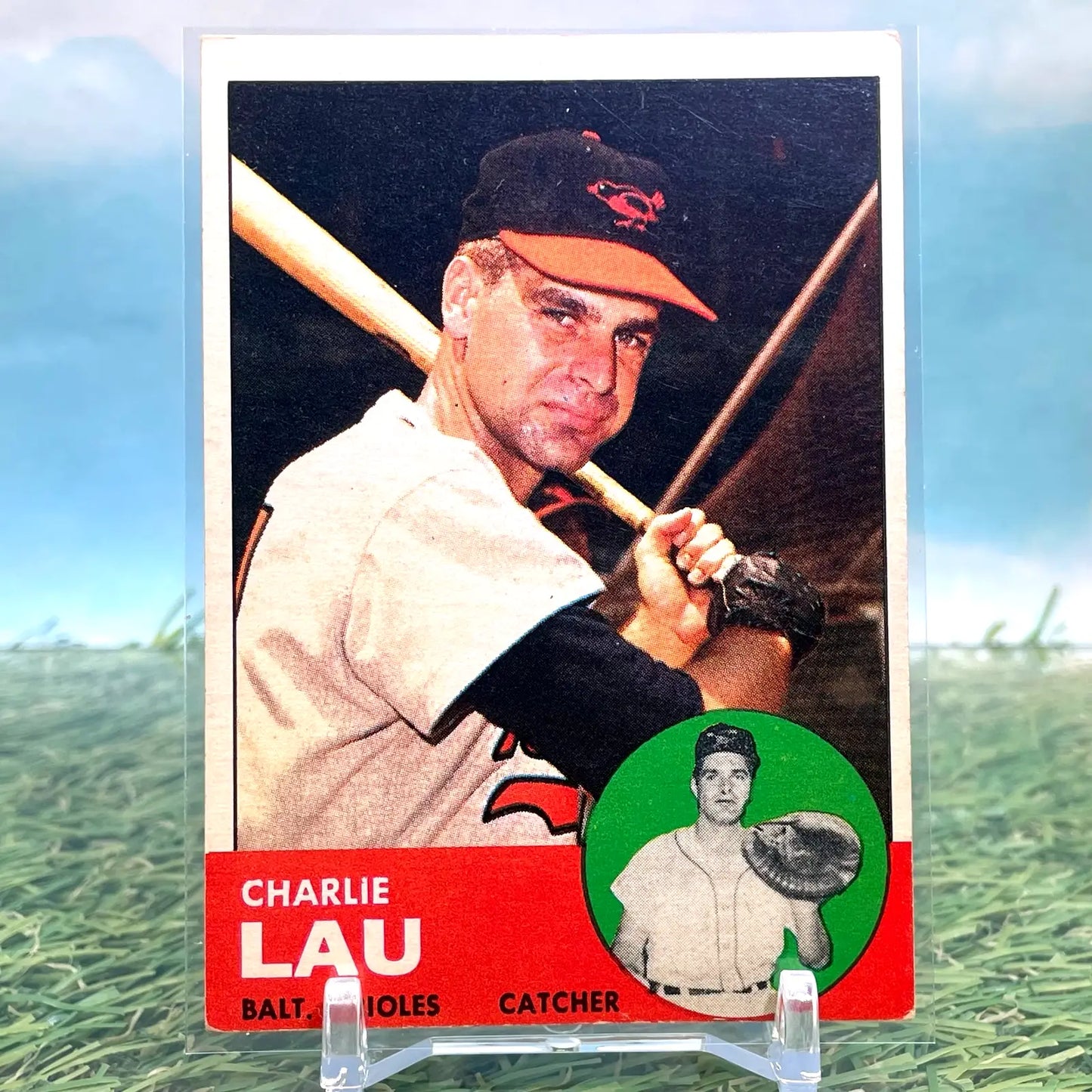 1963 Topps #41 Charlie Lau Baltimore Orioles FREE SHIPPING - Baseball Card Single