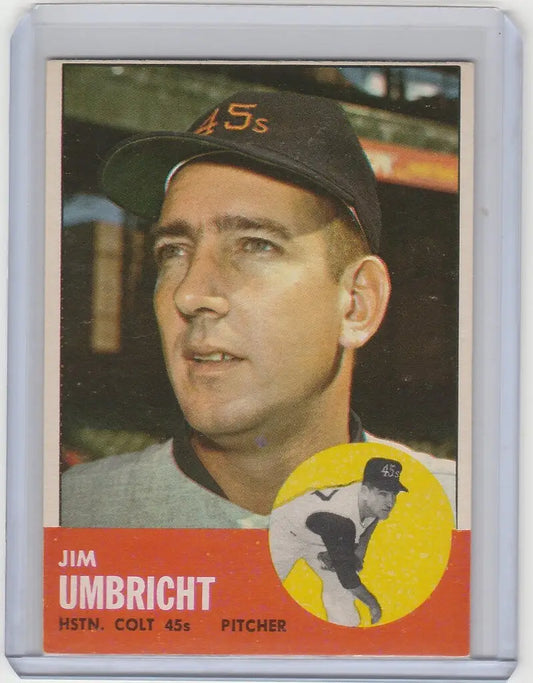 Jim Umbricht Houston Colts baseball card 1963 Topps #99 EXMT pitcher collectible